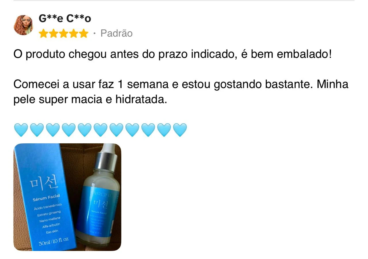 Avaliação com foto: sérum YOOMI recebido bem embalado